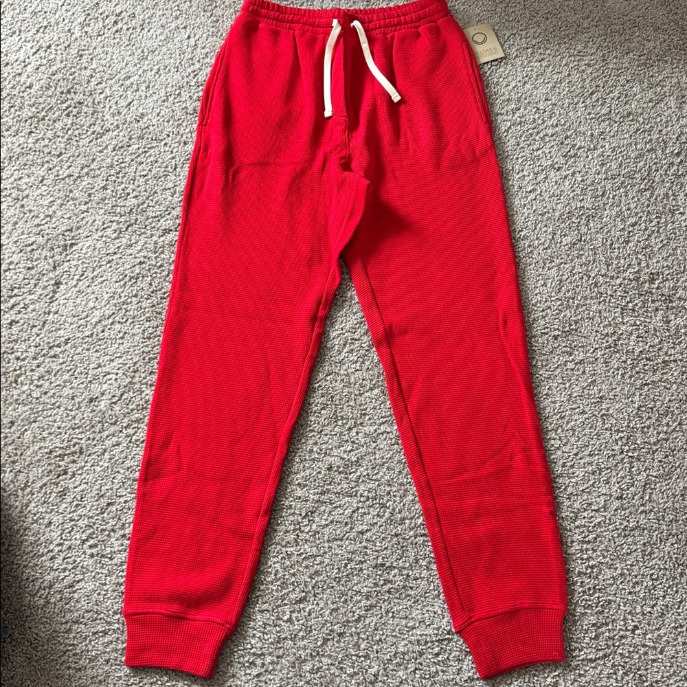 organic cotton waffle Joggers